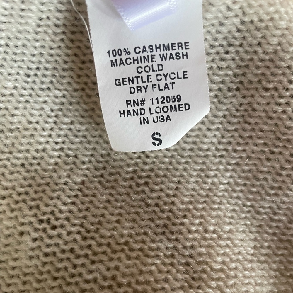 Souchi 100% Cashmere Stella pocket Cardigan sweater Handloomed - Picture 9 of 9